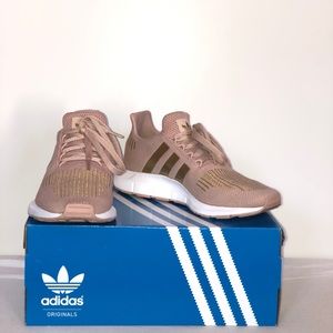 Adidas Rose Gold/ Gold Running Shoes ‼️